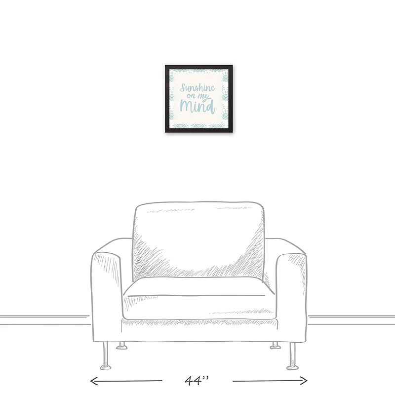 Sunshine On my Mind Black Framed Canvas