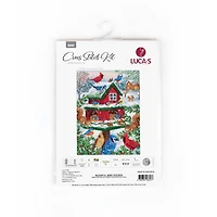 Luca-S Blissful Bird Feeder Counted Cross Stitch Kit