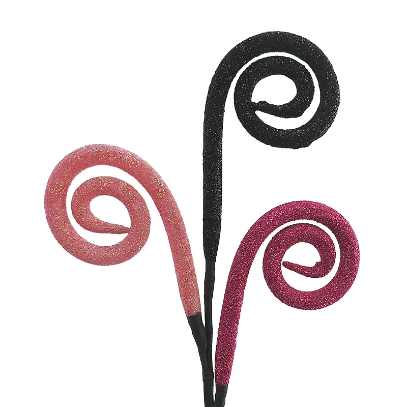 12" Pink & Black Curls Pick by Ashland®