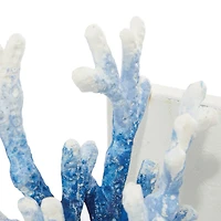 7" Coral Metal Bookend Set