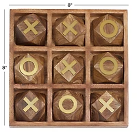 Brown Glam Game Set, 8" x 8" x 1"