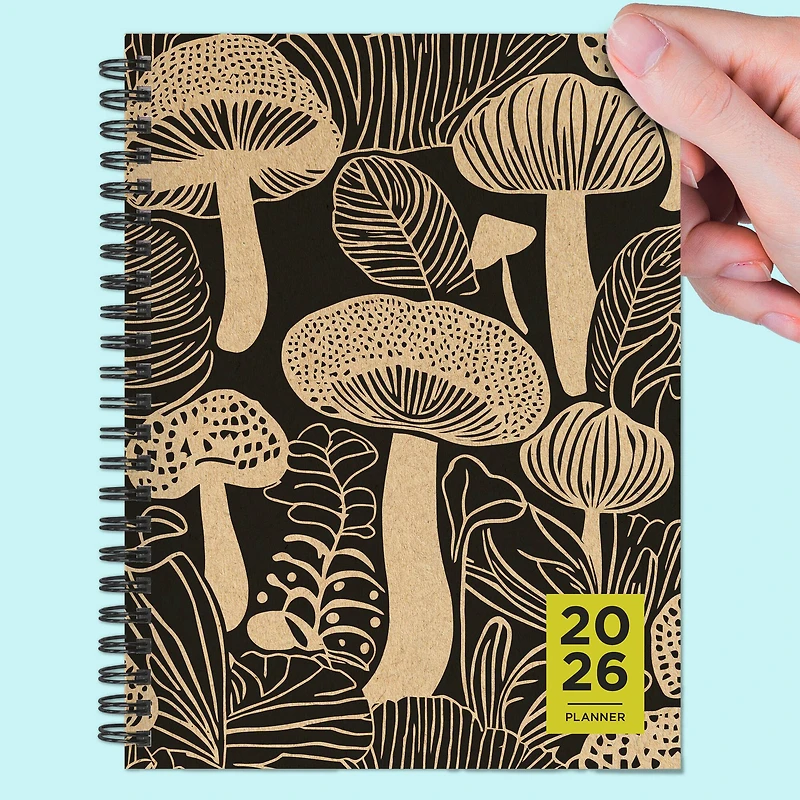 2026 Mushroom Medium Weekly Monthly Planner