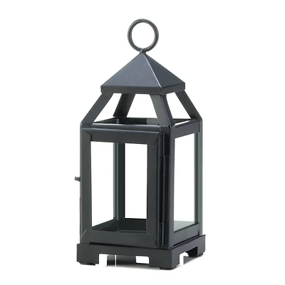 8.75" Black Mini Contemporary Lantern
