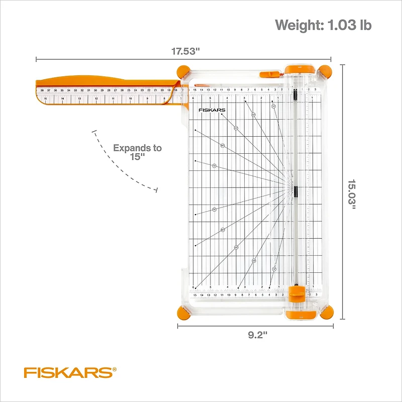 Fiskars® SureCut™ Deluxe Paper Trimmer