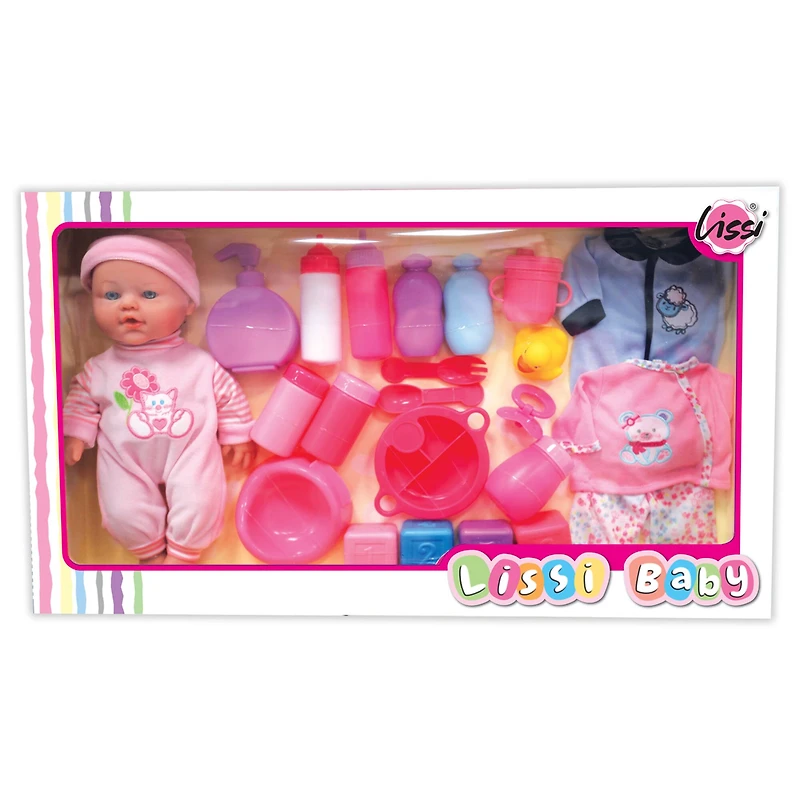Lissi 12" Baby Doll with Accessories & Outfits