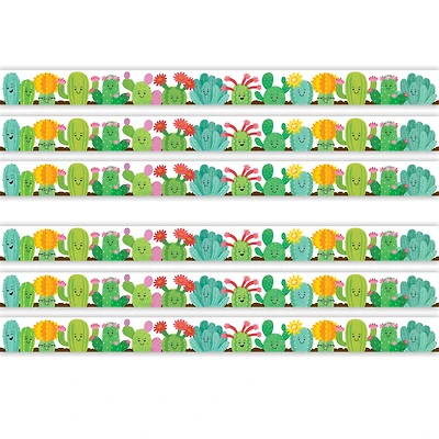 Teacher Created Resources® Happy Cactus Crew Die-Cut Border Trim, 6 Pack of 12