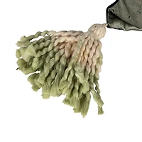 Hello Honey® Aqua Serenity Velvet Tassel Pillow