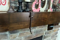 Mantel Garland & Christmas Stocking Holder