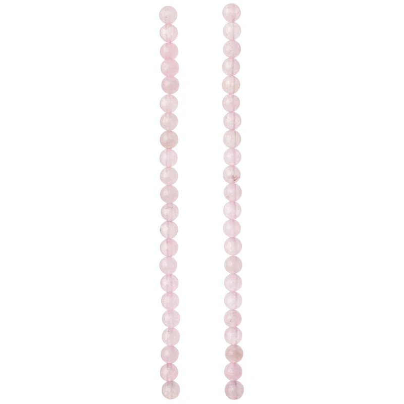 Rose Quartz Round Beads, 6mm by Bead Landing™