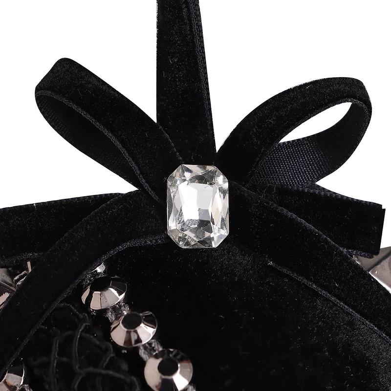 4.25" Spikes with Bow Fabric Ornament by Ashland®