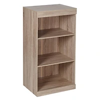 Honey Can Do Brown Freestanding Stackable Shelf Unit with 2 Shelves & Wood Finish