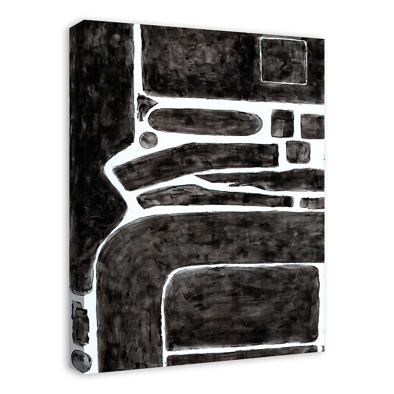 Shape Painting 18" x 24" Canvas Wall Art