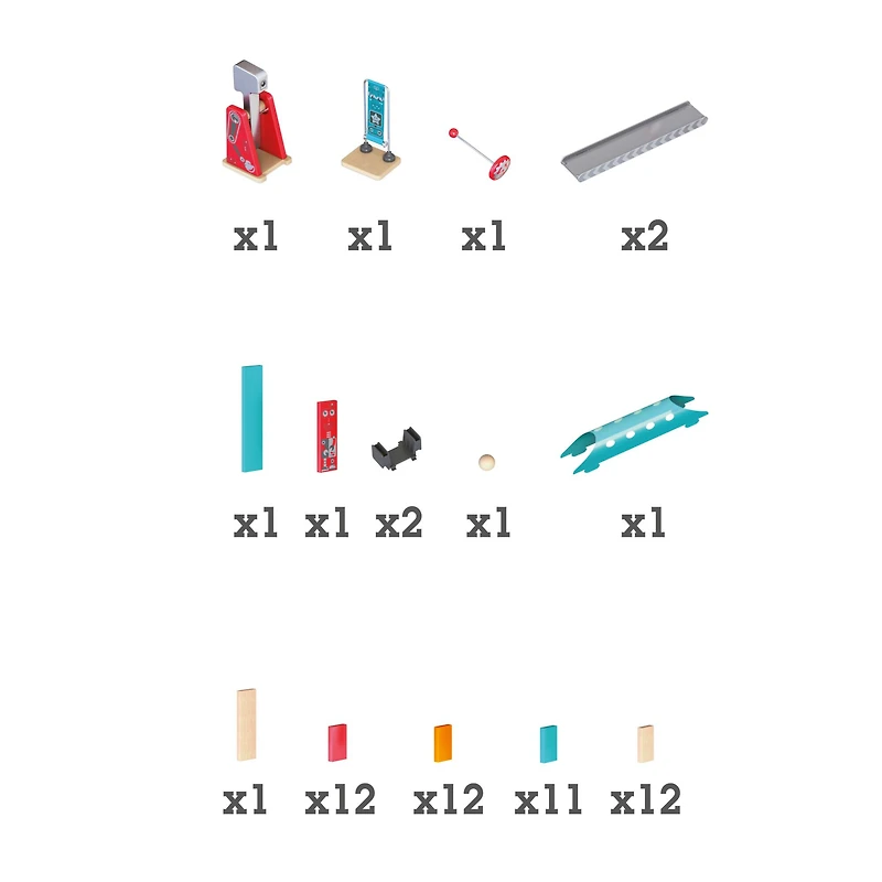 Hape Mighty Hammer Wooden Domino Ball Set