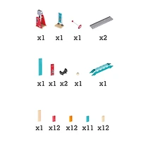 Hape Mighty Hammer Wooden Domino Ball Set