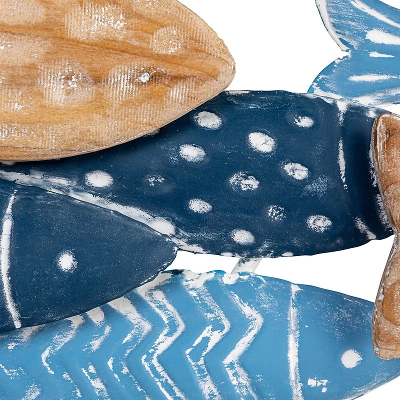 Hello Honey® Hand-Stamped Metal School of Fish Wall Décor