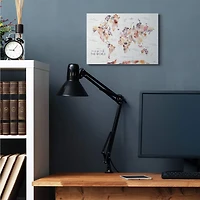 Stupell Industries Abstract Floral World Map Wall Art