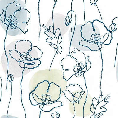 RoomMates Modern Poppy Peel & Stick Wallpaper