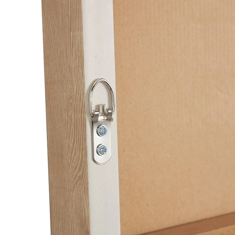 33" x 49" Brown Polyester Abstract Framed Wall Art with Tan Ribbed Arches