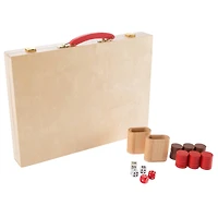 Toy Time Wooden Backgammon Board Game Set