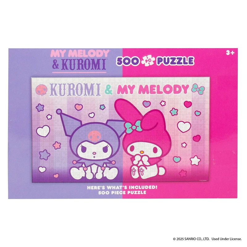 Hello Kitty® My Melody & Kuromi 500 Piece Puzzle