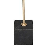 CosmoLiving by Cosmopolitan Gold Marble Contemporary Sculpture, 18" x 9" x 9"