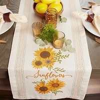 DII® 108" Sunflowers Print Table Runner