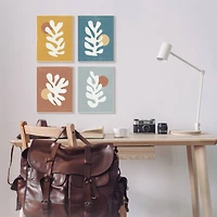 Stupell Industries Fluid Matisse Inspired Plants Abstract Organic Shapes,10" x 15"