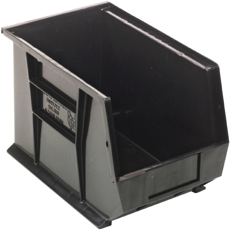 Quantum Storage Systems® Black 13.625" x 8.25" x 8" ULTRA Stack & Hang Bins, 12ct.