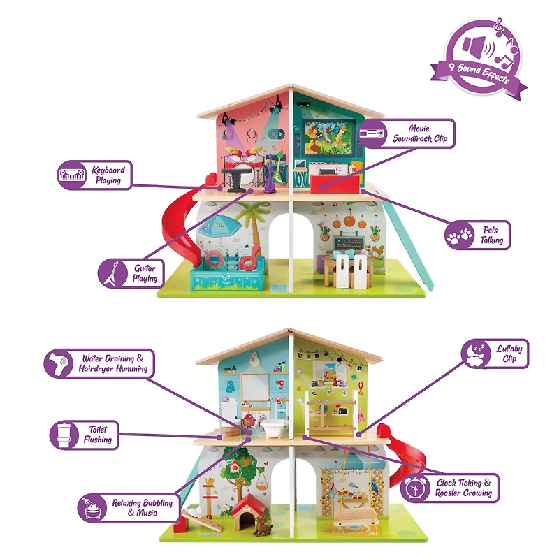 Hape Rock & Slide Dollhouse Set