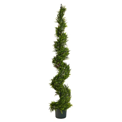 6ft. Cypress Spiral Topiary Artificial Tree