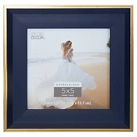 Expressions™ Navy Blue Frame with Gold Trim by Studio Décor®