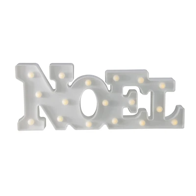 17" White Noel LED Christmas Marquee Wall Sign