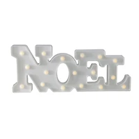 17" White Noel LED Christmas Marquee Wall Sign
