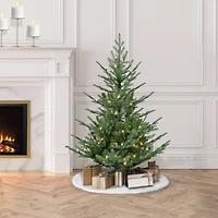 4.5ft. Pre-Lit Hillside Spruce Artificial Tree, Clear Lights