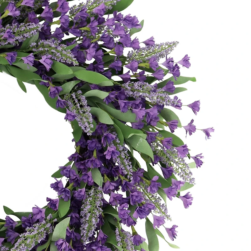 24" Artificial Lavender Spring Wreath