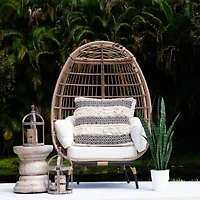 3ft. UV Resistant Artificial Snake Plant in White Decorative Planter