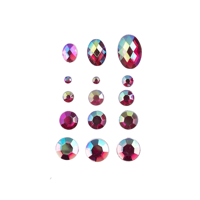 John Bead Round & Oval Acrylic Flatback Rhinestones in Box