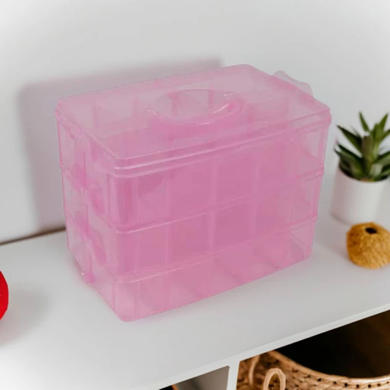 Everything Mary Pink Stackable Storage Container