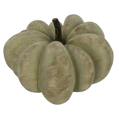 12" Sage with White Wash Decorative Pumpkin by Ashland®