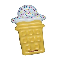 Swimline 72" Inflatable Ice Cream Cone Pool Lounge Raft