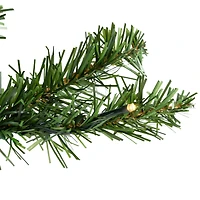 3ft. Pre-Lit Canadian Pine Medium Artificial Christmas Tree, Clear & White LED Lights