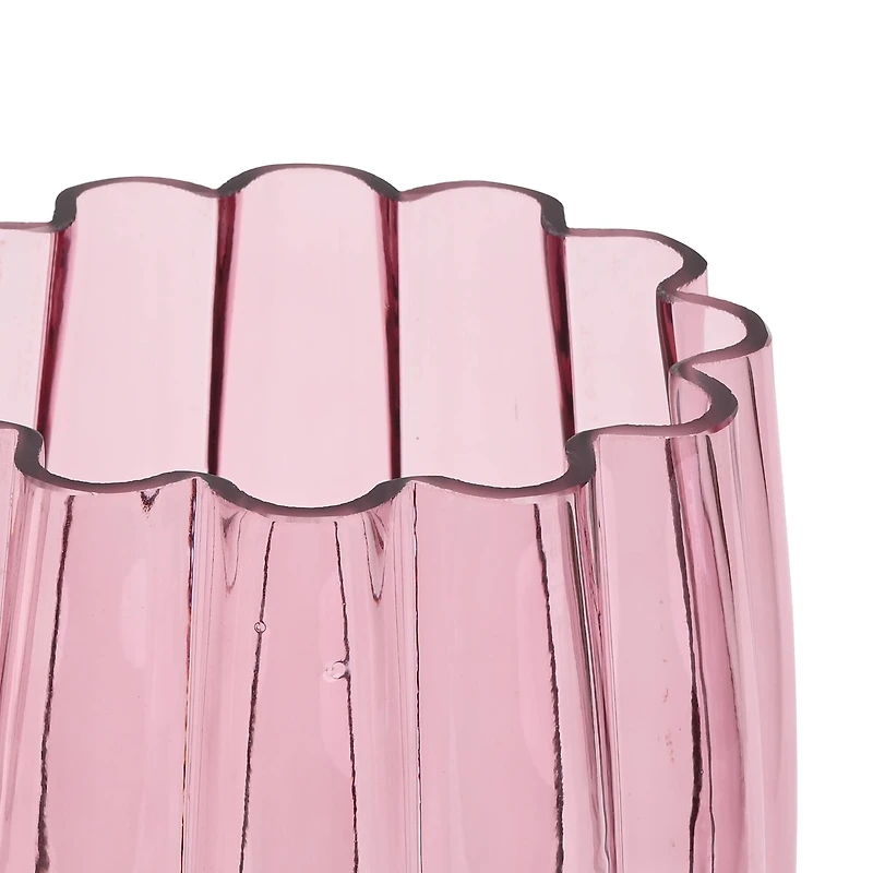 8" Pink Glass Tabletop Vase by Ashland®