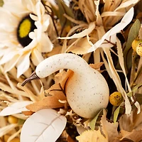 Glitzhome® 36" Fall Neutral Sunflower, Pumpkin and Leaf Porch Tree