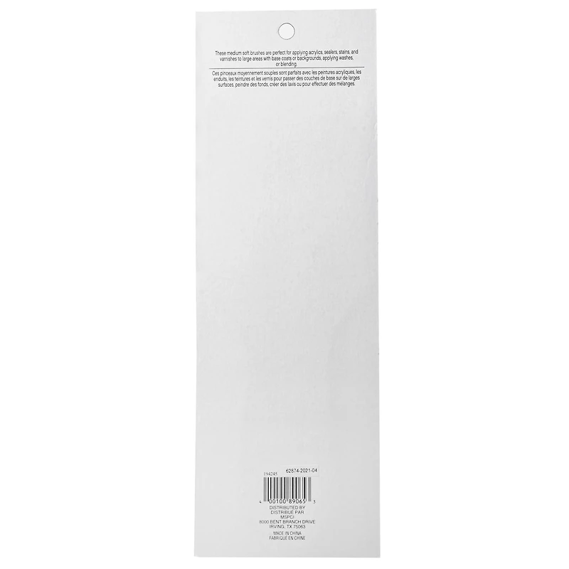 Gold Taklon Large Area Angular Brush Pack by Craft Smart®