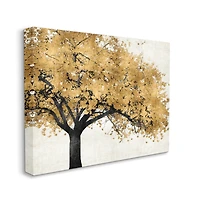 Stupell Industries Traditional Tree with Autumn Leaves over Neutral Canvas Wall Art