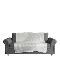 Neutral Fern 50" x 60" Coral Fleece Blanket