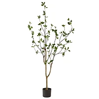 5ft. Minimalist Potted Citrus Artificial Tree