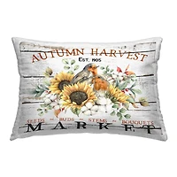 Stupell Industries Autumn Harvest Market Outdoor Printed Pillow