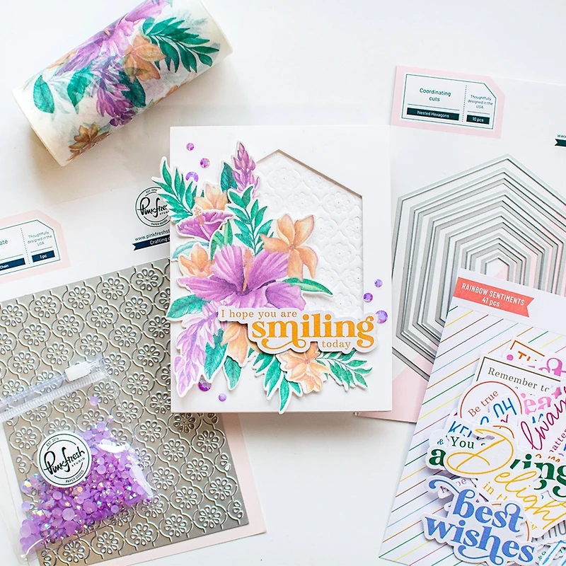 Pinkfresh Studio Hibiscus Washi Tape