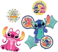 Lilo & Stitch Foil Birthday Balloon Bouquet